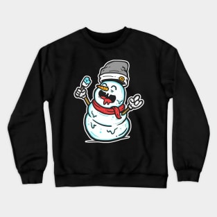 Happy Snowman Crewneck Sweatshirt